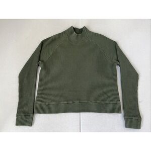 The North Face Chabot Mock Neck Long Sleeve Sweater in Thyme Women's Medium
